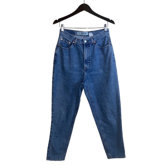 Gap Reverse Fit Denim Vintage 90s Medium Wash High Rise Mom Jeans Size 10 Ankle - Picture 11 of 16
